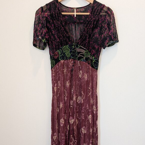 Free People Daisy Fields Floral Sheer Top / Duster Size: XS - Picture 3 of 13